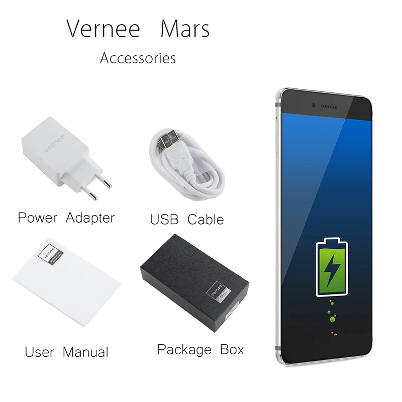 Vernee Марс 5 дюймов 4G LTE смартфон Helio P10 MT6755 Восьмиядерный Тип-C Android 7 0 3000 мАч B