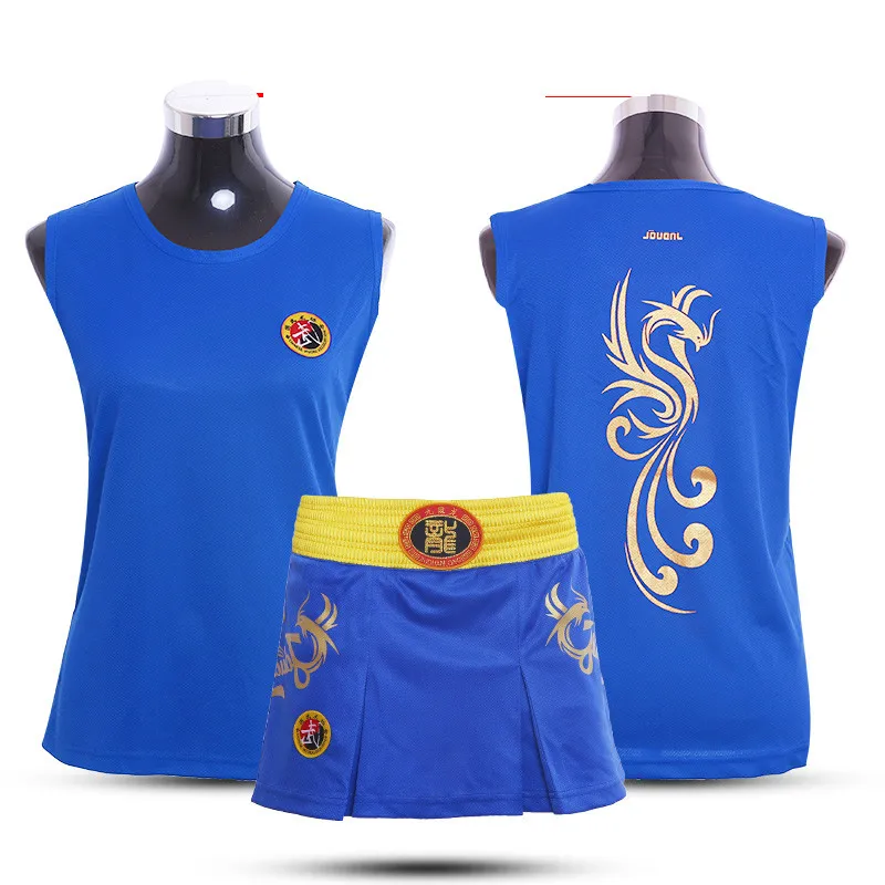 JDUanL Phoneix Детские/женские боксерские короткие юбки Sanda Wushu MMA + футболки для боевых