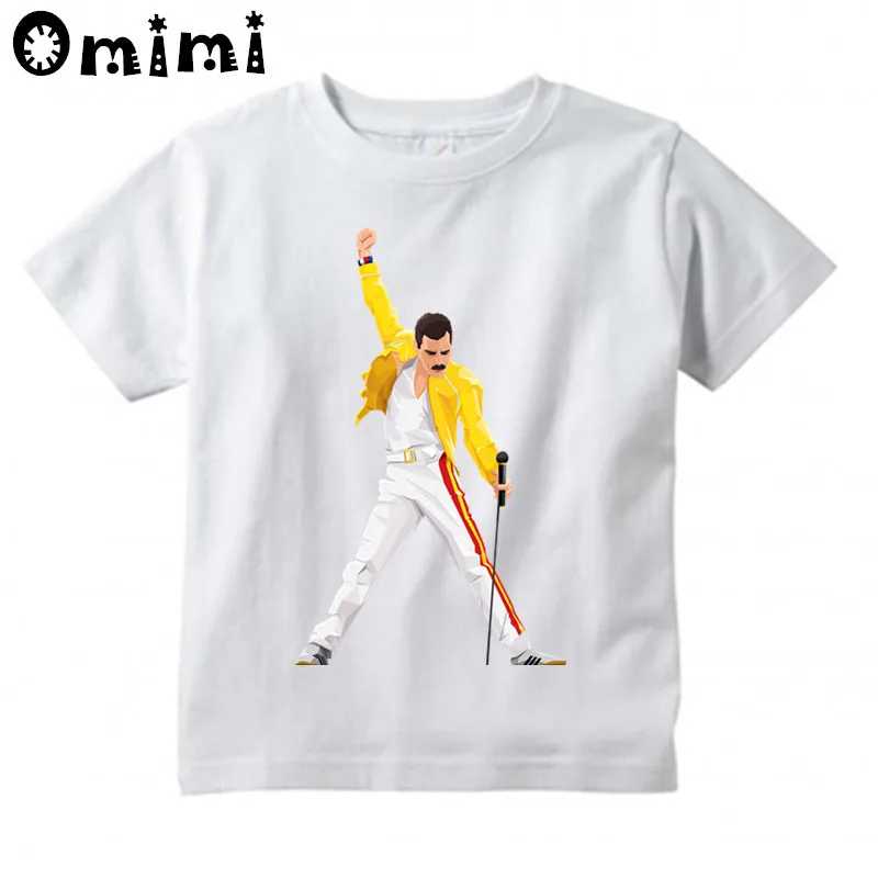 Детская футболка с надписью he Queen Band FREDDIE MERCURY отличные повседневные топы