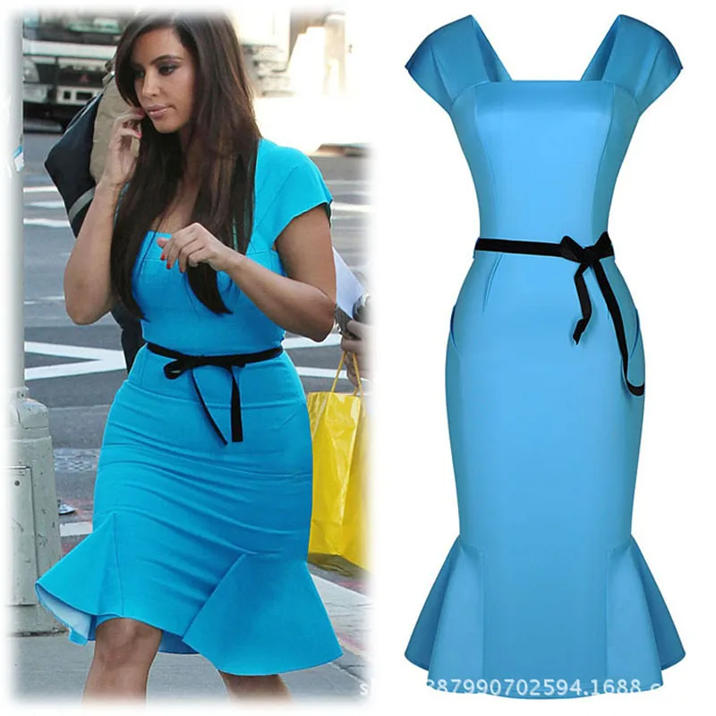 Женское коктейльное бальное платье Осеннее облегающее карандаш до колена с