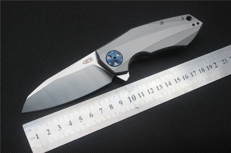 Складной нож ZT0456 складной с ручкой D2 TC4 для выживания на открытом воздухе Кемпинг