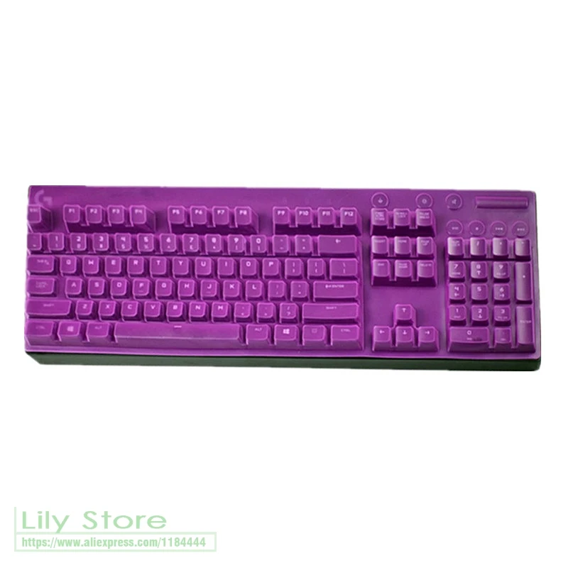 Для logitech G610 G810 G213 G413 K840 G512 с подсветкой игра механическая клавиатура протектор Кнопка пылезащитный чехол 104 ключ защитная кожа