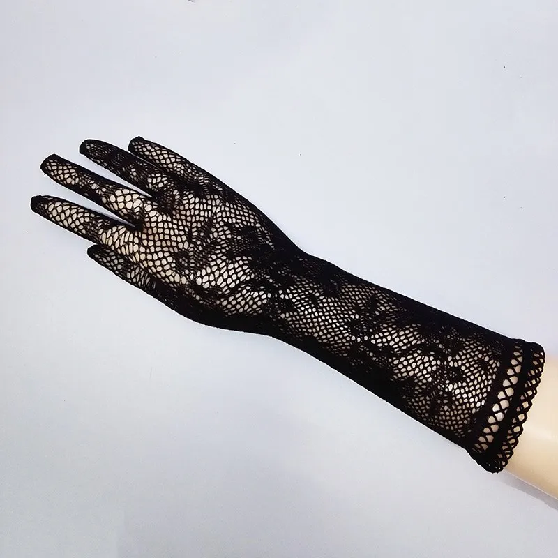 5 цветов сексуальные женские кружевные перчатки варежки вечерние аксессуары УФ