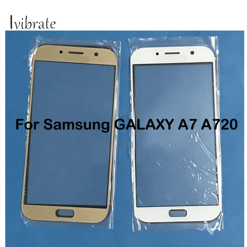 A + Качество для Samsung GALAXY A7 A720 сенсорный экран 7 720 дигитайзер стеклянная панель без