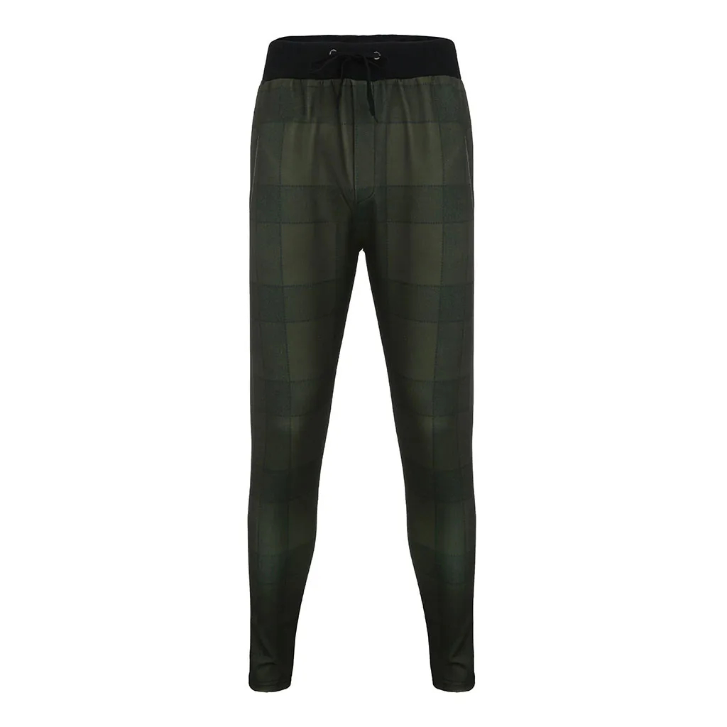 Army Green KLV, мужские летние штаны для мальчиков, клетчатые, градиентные комбинезоны, повседневные, с карманами, спортивные, рабочие, повседневные брюки, брюки, горячая распродажа, сделай сам, высокое качество, 9415 - Цвет: Army Green