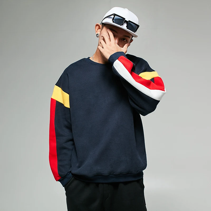 High-end Menswear 2017 colorful print sweatshirt long sleeve clothing round neck male Comfortable material tracksuit | Мужская одежда