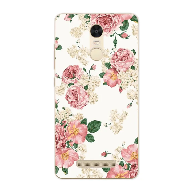 xiaomi redmi note 3 pro Case Silicon beautiful flowers 3D relief Soft TPU Back Cover for Transparent Phone Bags |