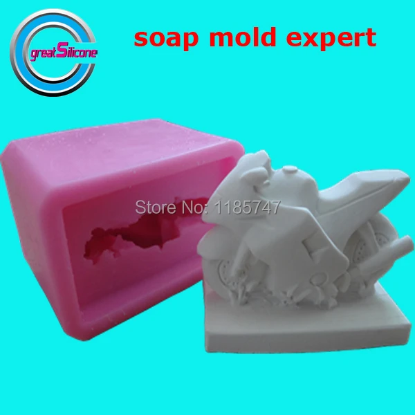 3D силиконовая форма для мотоцикла мыла свечи 1 шт. бесплатная доставка | Дом и сад