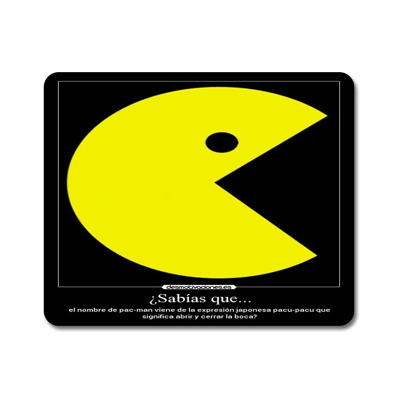 Винтажная Pexel видео игра Pacman натуральный резиновый коврик для мыши Коврик