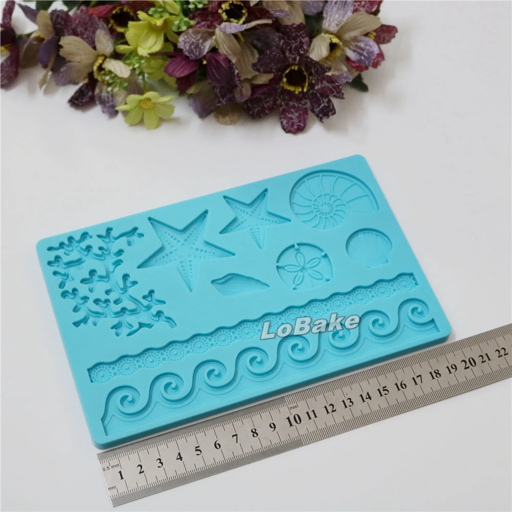 Цветы листья и звезды дизайн силиконовые помадные торты формочки для штамповки