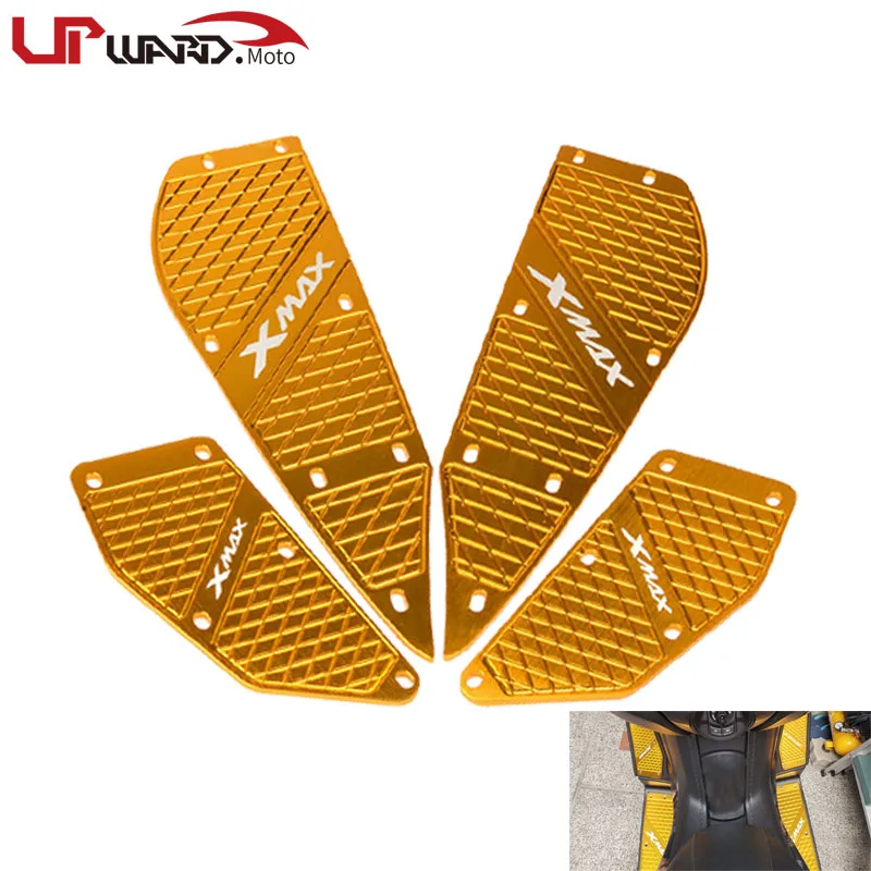 

For Yamaha 2017 xmax 2018 XMAX X-MAX 250 300 Motorcycle Modified parts mats CNC footrest footpads Aluminum alloy pedal plate