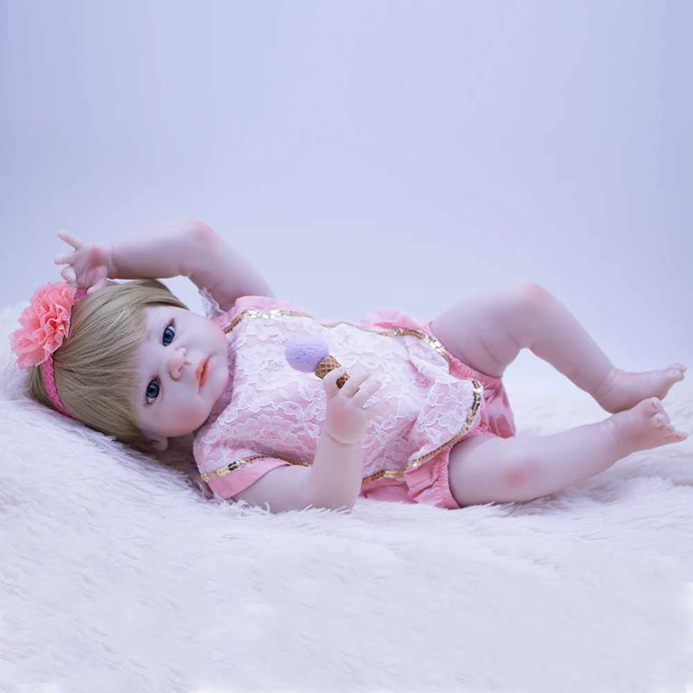 Высококачественные силиконовые виниловые куклы Bebes reborn menina 55 см 100% нетоксичные