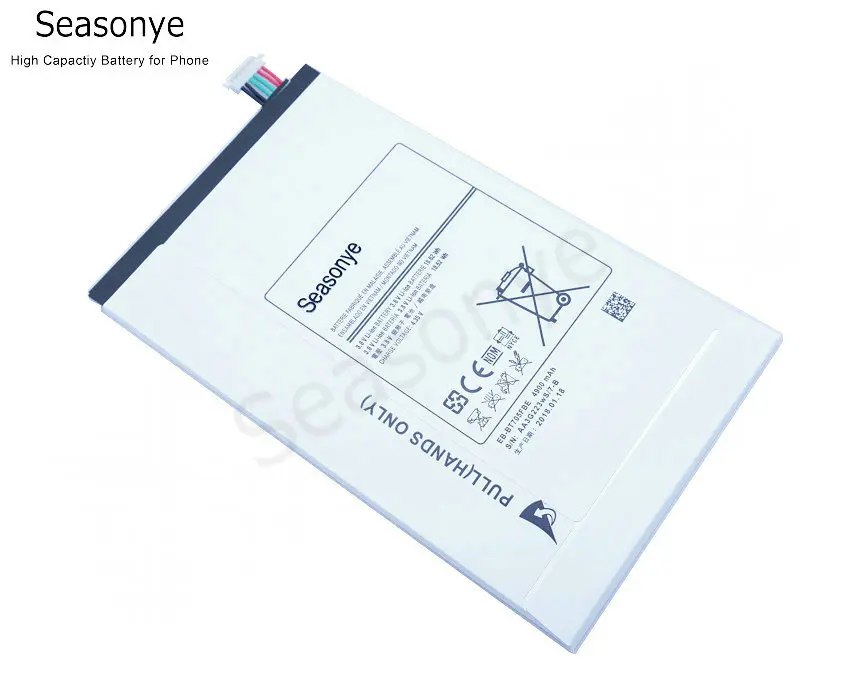 Seasonye 4900 мАч/18.62Wh EB-BT705FBE/EB-BT705FBC Замена Батарея для samsung Galaxy Tablet Tab S 8,4 SM-T700 T700 T705