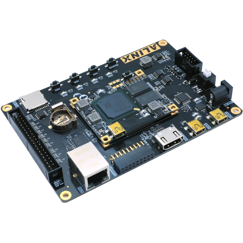 Макетная плата Alinx XILINX FPGA из черного золота Spartan 7 VIVADO AX7050 XC7S50FGG484 видеообучающее