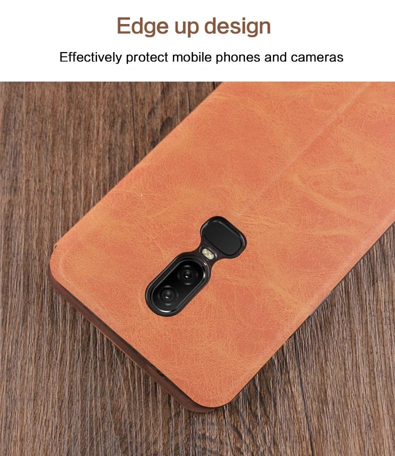 Для Oneplus 6 чехол MOFI Флип кожаный чехол-подставка для Oneplus 6 Стильный кошелек из искусственной кожи чехол для Oneplus 6 6,28''