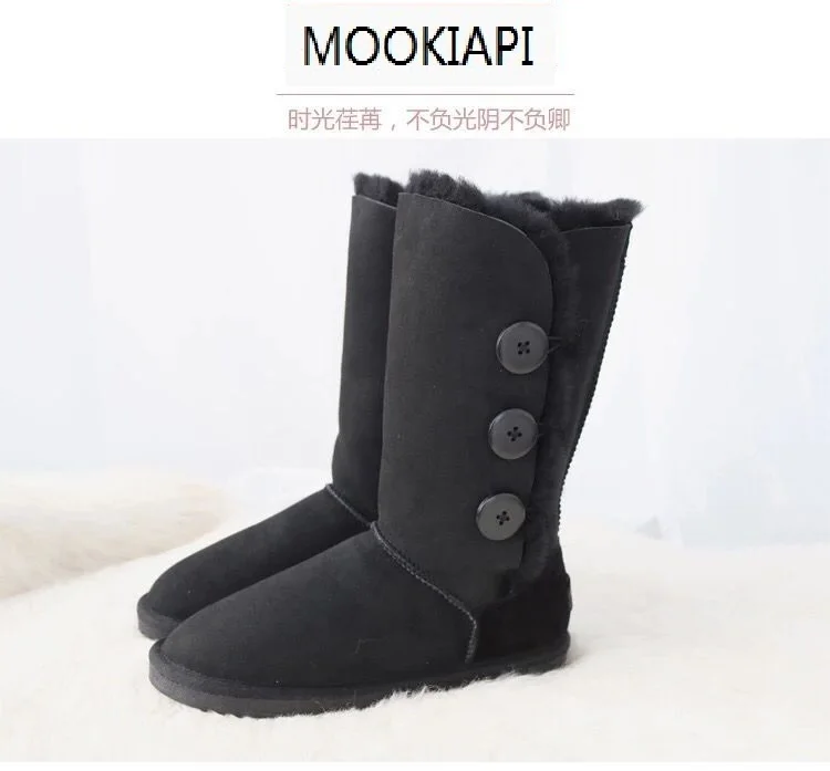 Новейшие высококачественные зимние сапоги в Европе 2019 году настоящая овчина 100%