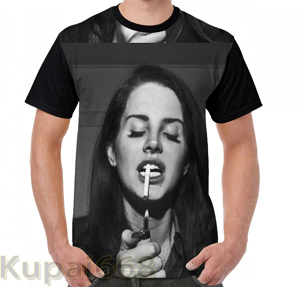 Забавная футболка с графическим принтом мужские топы футболки Lana Del Rey женская