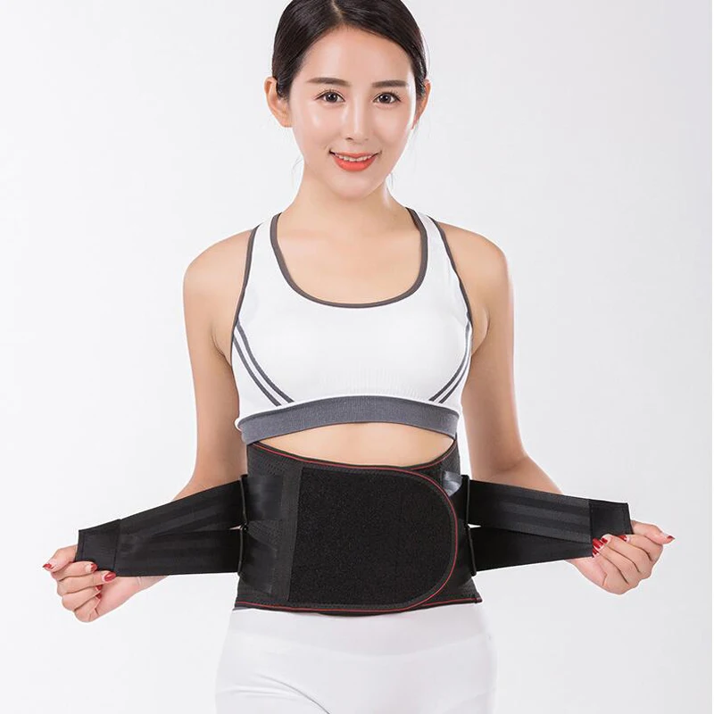 

2019 New Waist Support High Elastic Lower Back Support Men And Women Sports Waist Protecter Black Lumber Blet Fitness Belts XXL