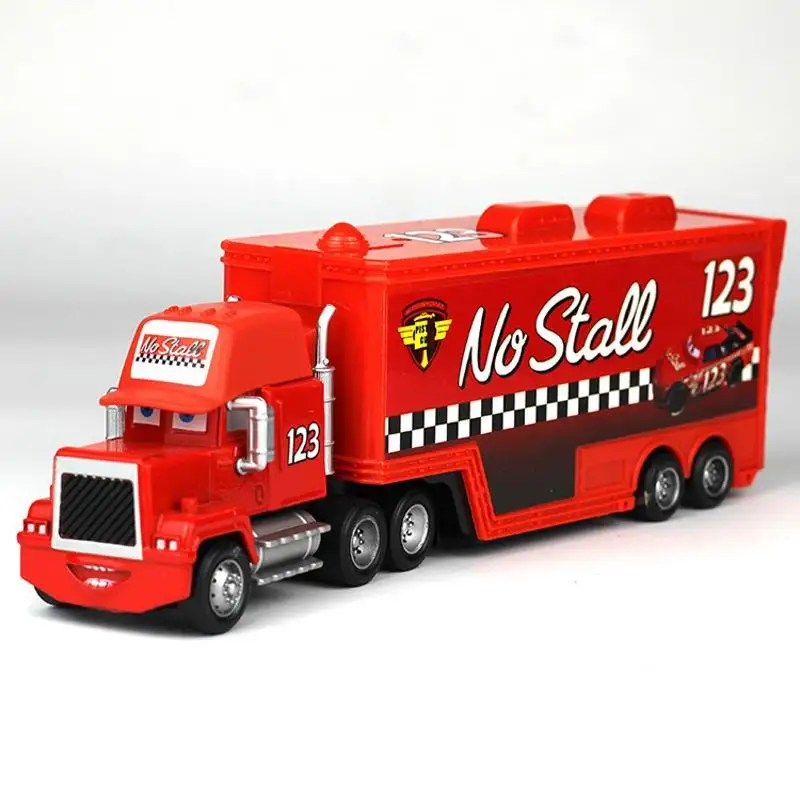 054 08 same picture Disney Pixar Cars 3 Cars 2 Lightning McQueen Мак Дядя Школьный автобус Грузовик Литье под давлением 1:55 Модель Игрушечный автомобиль Детские детские подарки - Color: 054 08 same picture