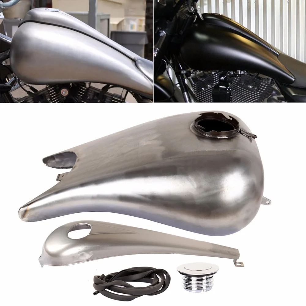Неокрашенный 6 галлонов стрейч топливный бак для Harley Touring Road King Baggers|tank fuel|tank gastank