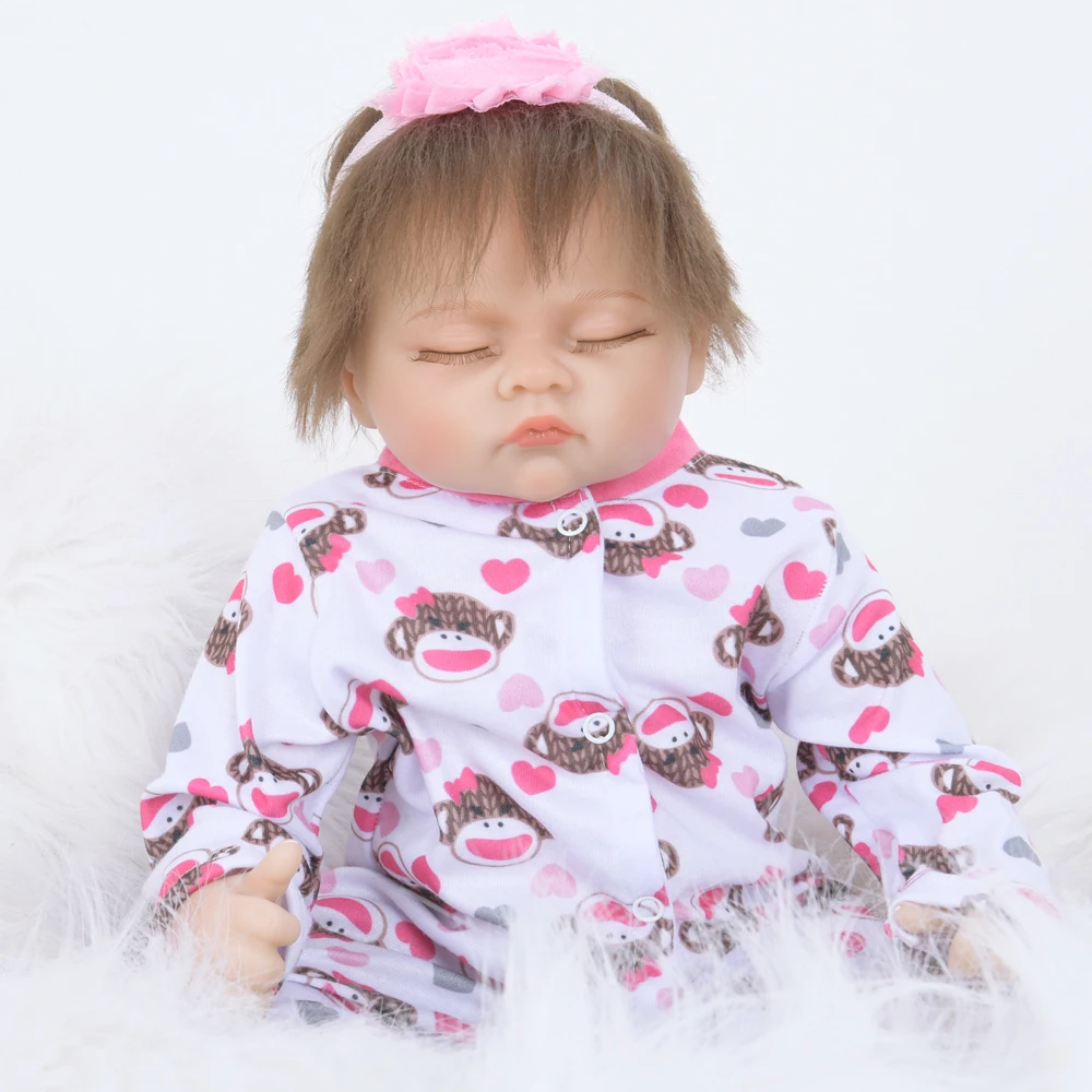 Новейший стиль Reborn Baby Doll продукт 22 дюймов 55 см хлопок тело силиконовые для