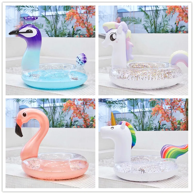Rooxin круг для плавания детское сиденье единорог фламинго надувное кольцо