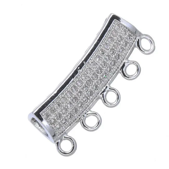 Новая Популярная Ювелирная трубка микро проложить латунь CZ Кристалл европейские