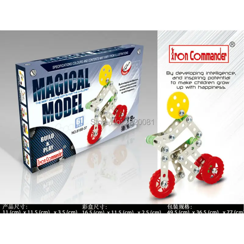 Мини сборные строительные блоки волшебный Железный командир 3D Набор пазлов