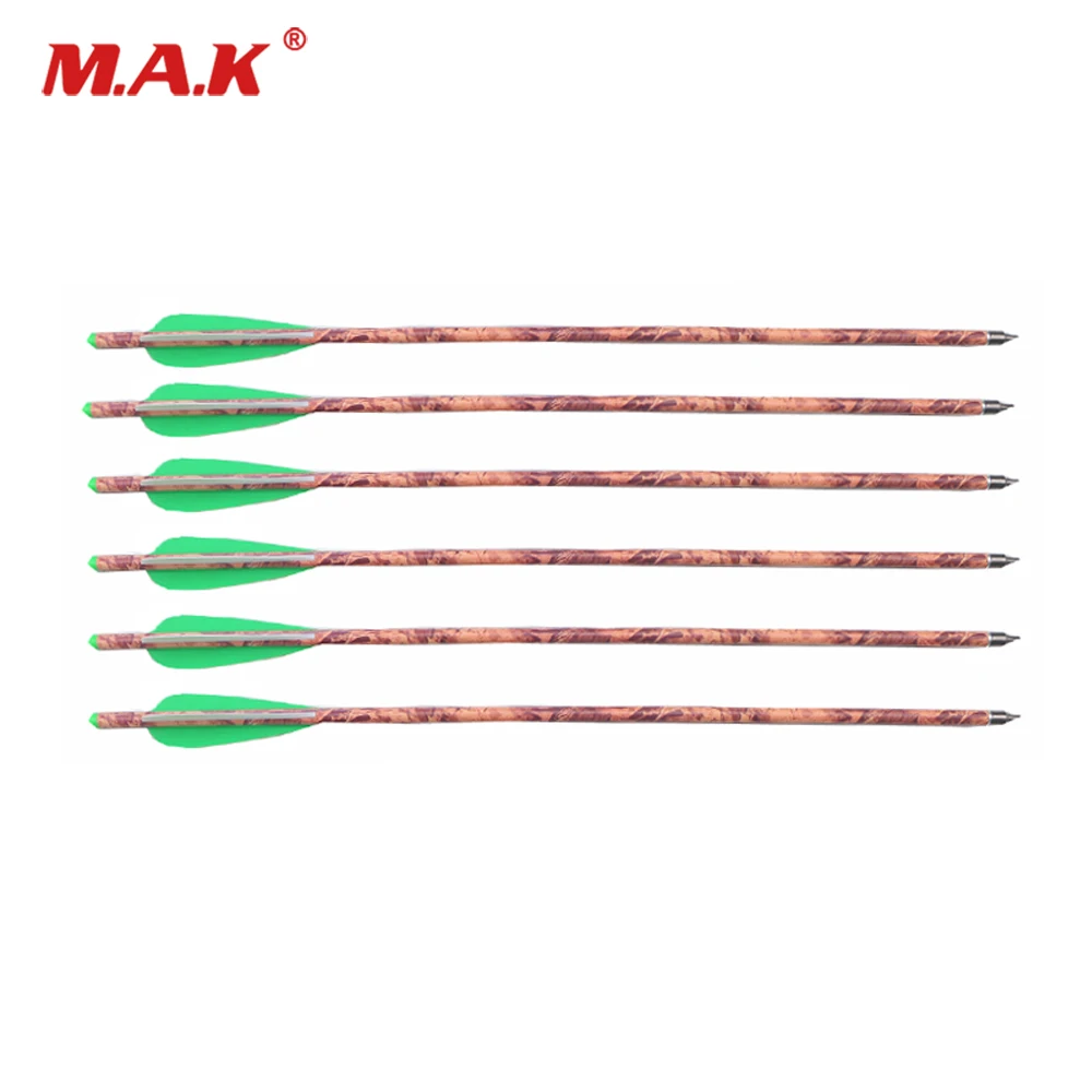Стрелы из смешанного карбона 20 дюймов для арбалета со сменной головкой 6/12/24 шт.