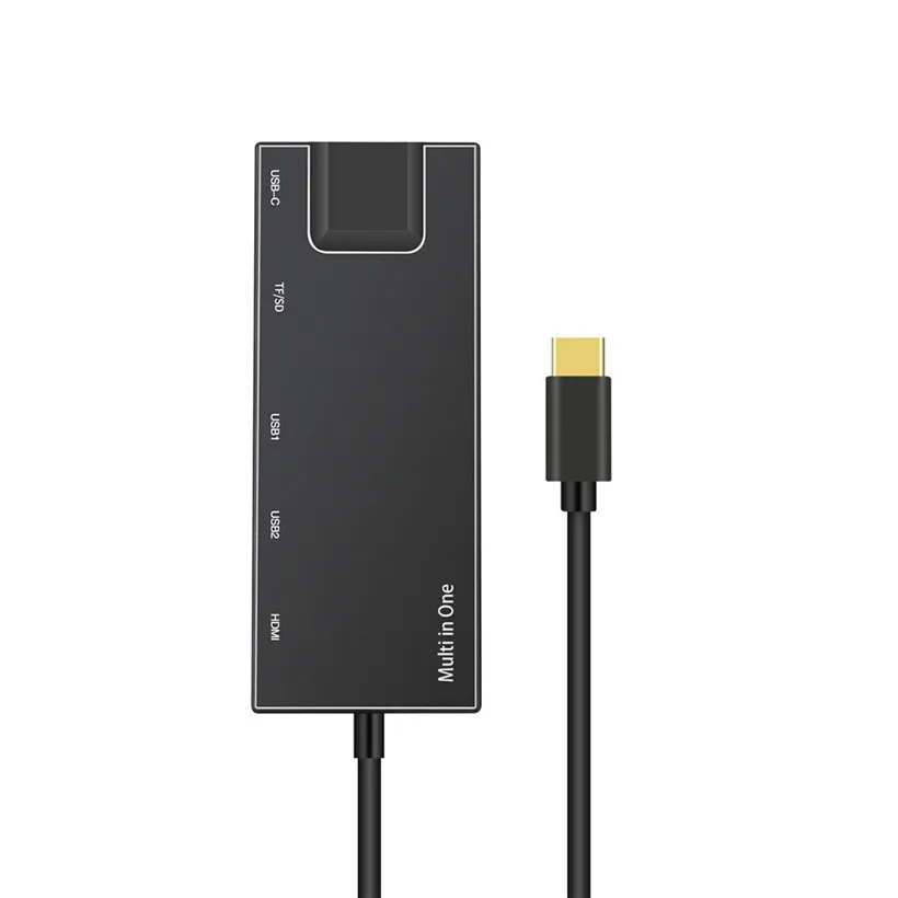 Адаптер CARPRIE 8 в 1 с USB-портами типа C на USB 3 0 HDMI 4K RJ45 Ethernet адаптер Micro SD TF кардридер