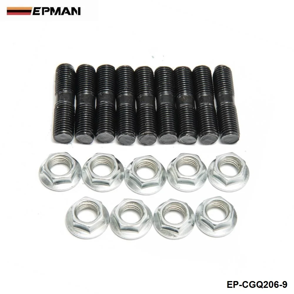 9 x Stud Kit M10x1.25 для Mitsubishi DSM 1G EVO1 ~ 10 Turbos Turbo L:40 мм EP CGQ207| |