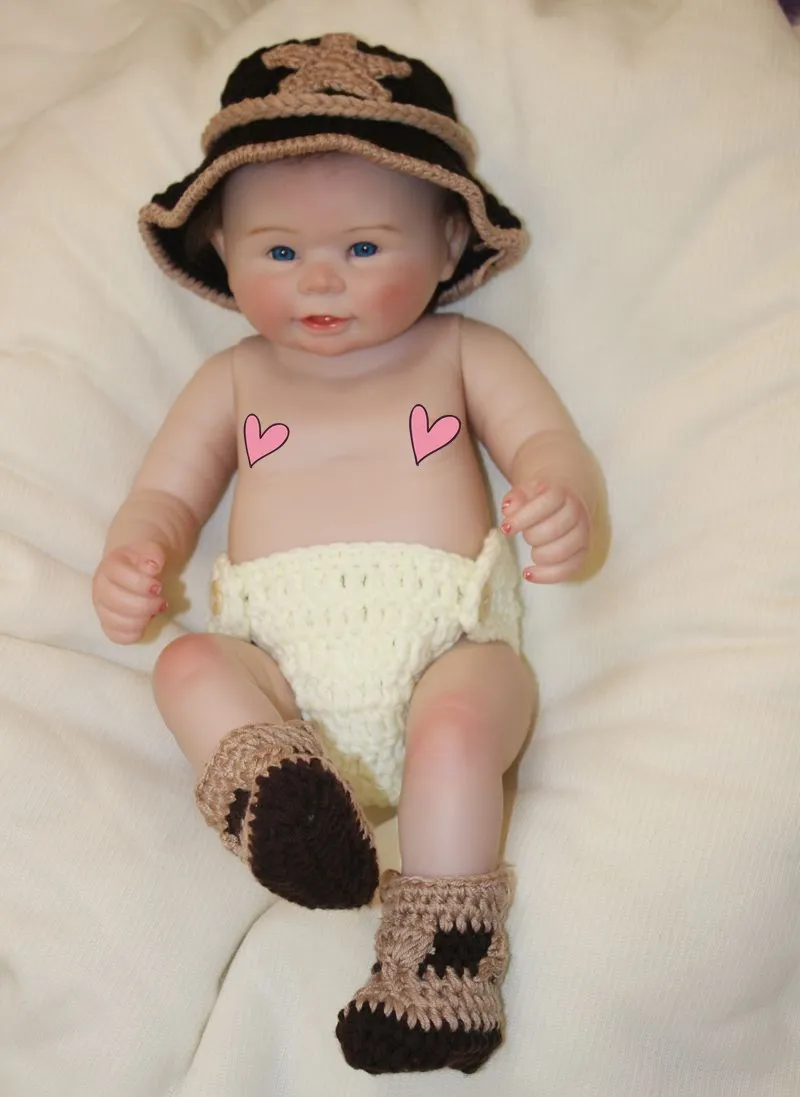

Sudoll About 22" Handmade Lifelike Newborn Baby Doll Reborn Full Soft Silicone Vinyl bath washable New Arrival