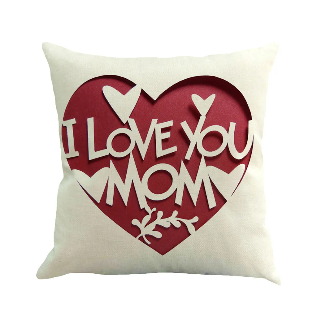 Наволочка для подушки супер мягкие Дня матери домашний декор льняная наволочка