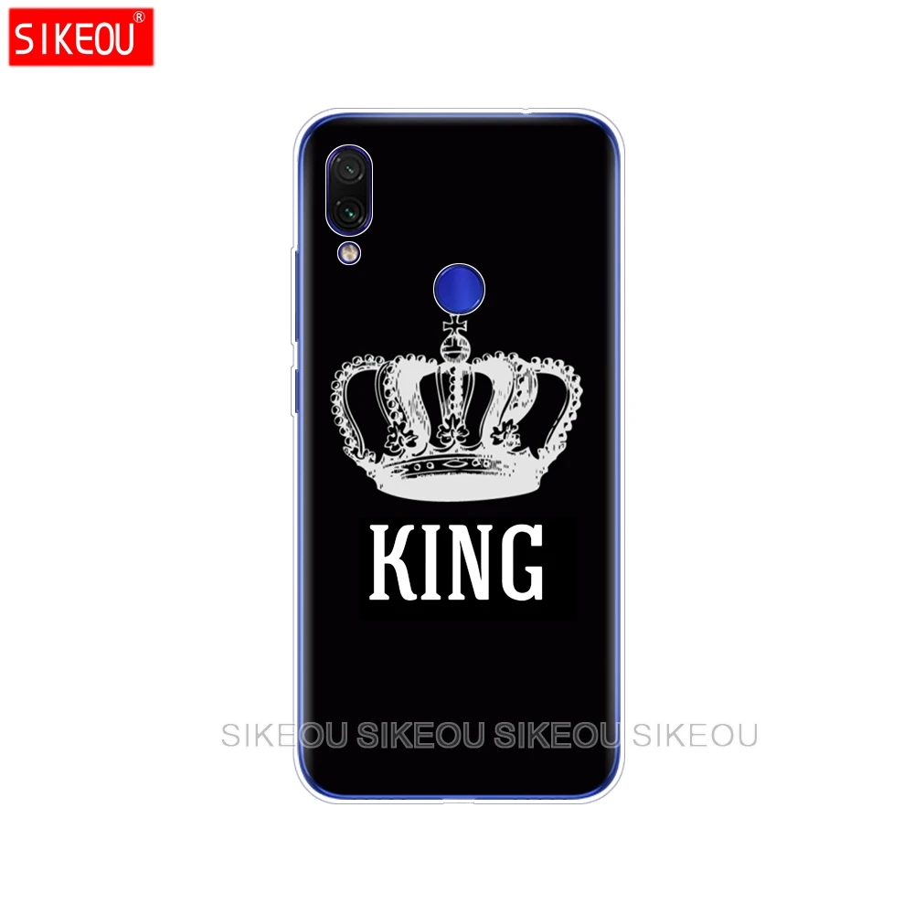Чехол для redmi 6a 6 pro чехол xiaomi note 7 go mi 9 SE Black king aircraft astronaut|Бамперы| |