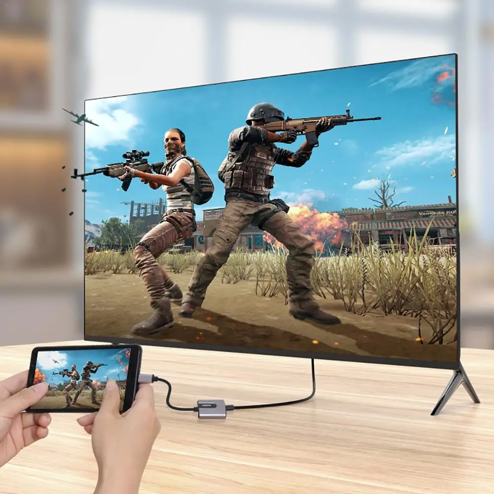 USB C к HDMI адаптер для MacBook Pro 2018 2017 воздушный iPad Samsung Galaxy S10 S9 Surface Book 2| |