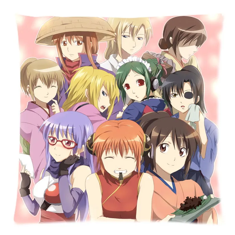 Декоративная наволочка для подушки GINTAMA диван Автомобильный стул домашний декор