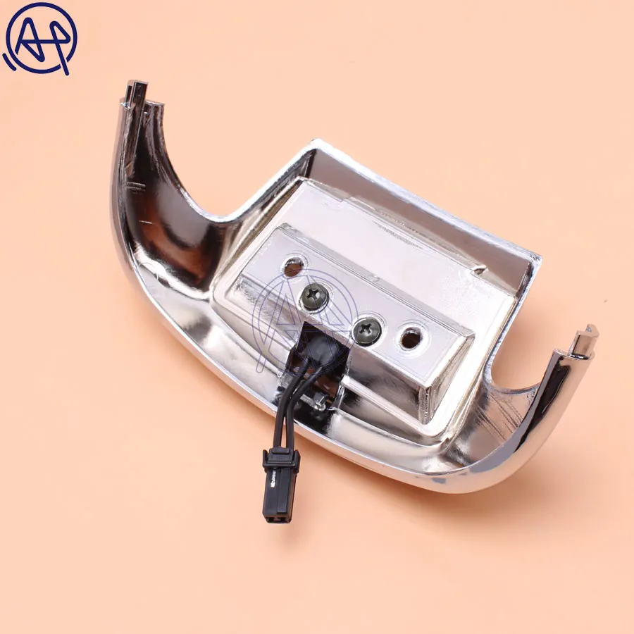 

1pcs Motorcycle Amber Lens Front Fender Tip Light Lamp Edge 5050LED Chrome For Harley FLSTC Heritage Softail Classic