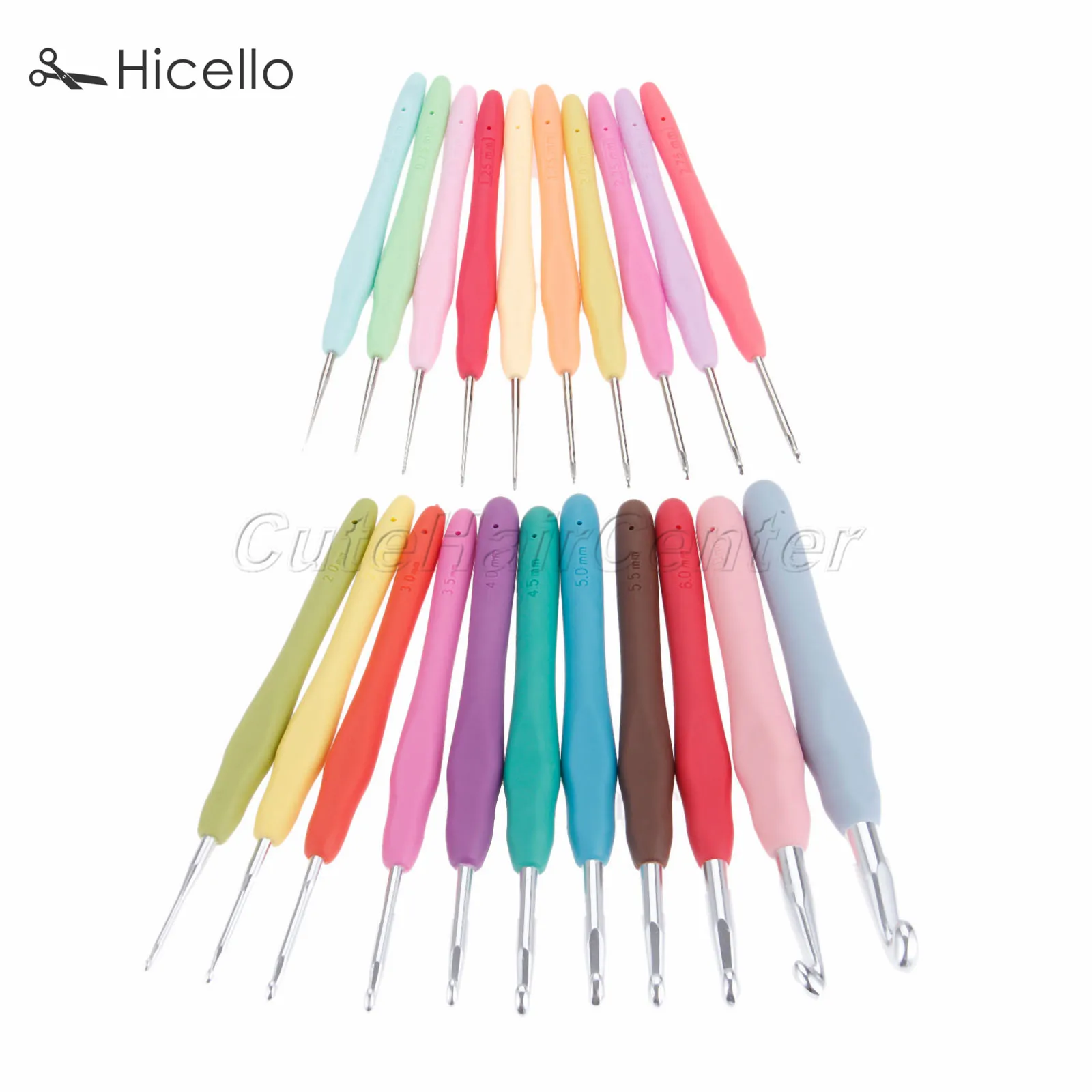 

Крючки для вязания, из алюминия/стали, 11 шт./10 шт., длина 0,5-8 мм, 1/13/13 см