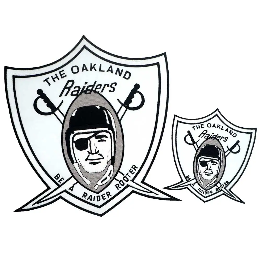 Большие вышитые нашивки RAIDERS в стиле панк для байкеров наклейки одежды