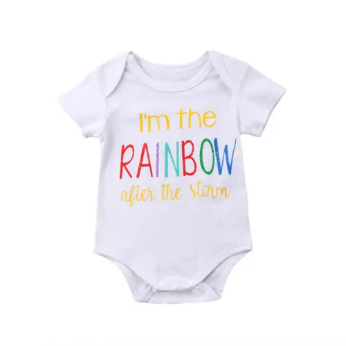 Комбинезон Радужный для младенцев 0 18 месяцев|baby clothing|rainbow romperbaby boy girl |