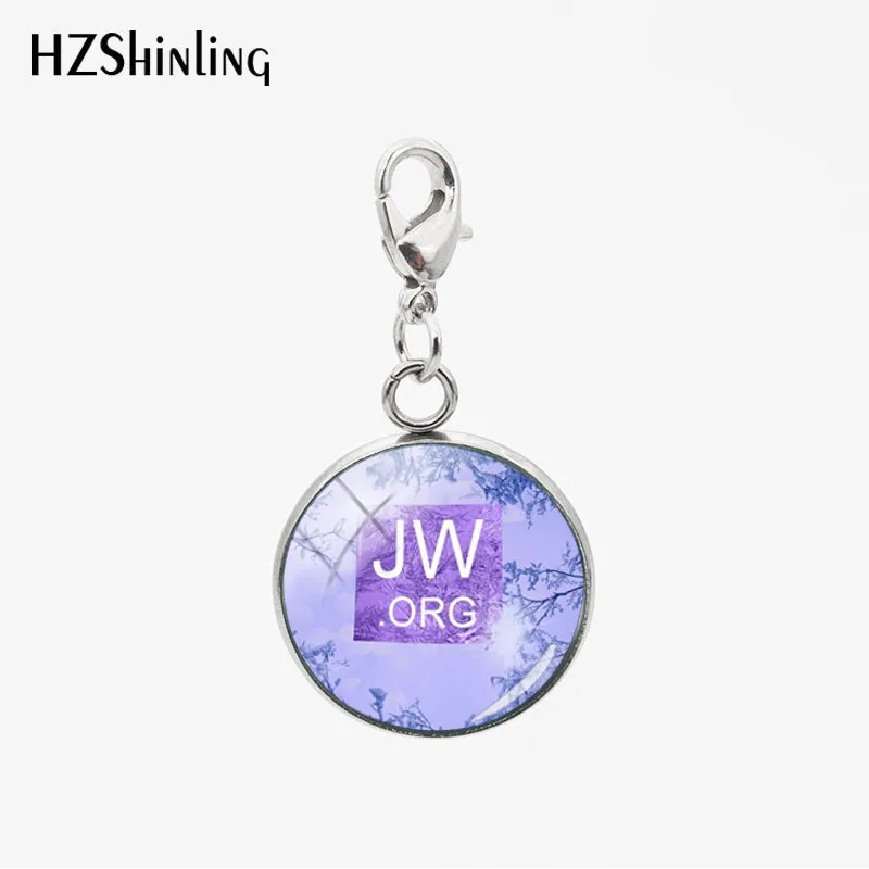 Модные подвески из нержавеющей стали JW. ORG Betterfly Flowers, стеклянные подвески, круглые подвески для любого случая, автомобильные ожерелья, съемные брелки