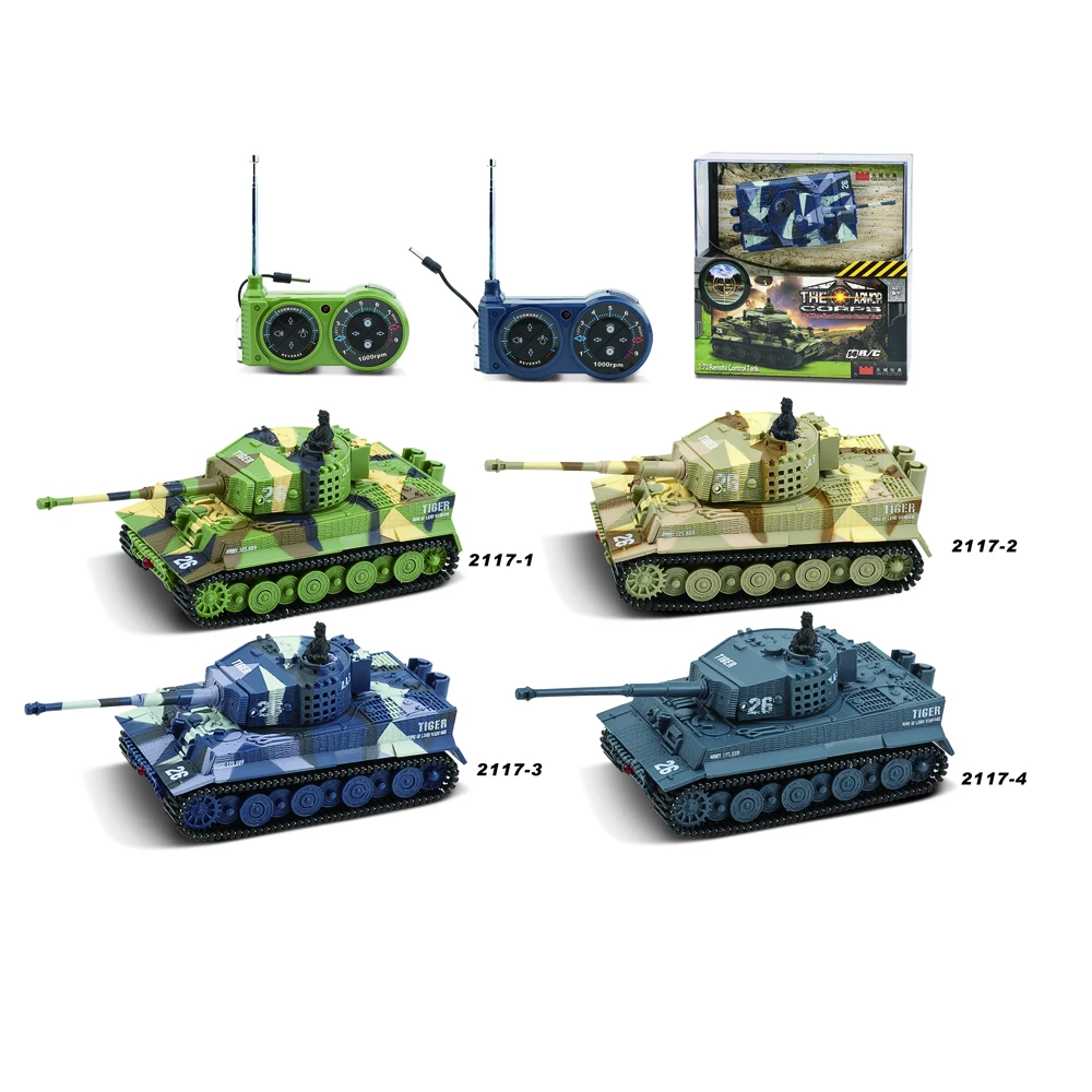 Радиоуправляемый мини-танк 1:72 немецкий тигровый боевой высокий пульт