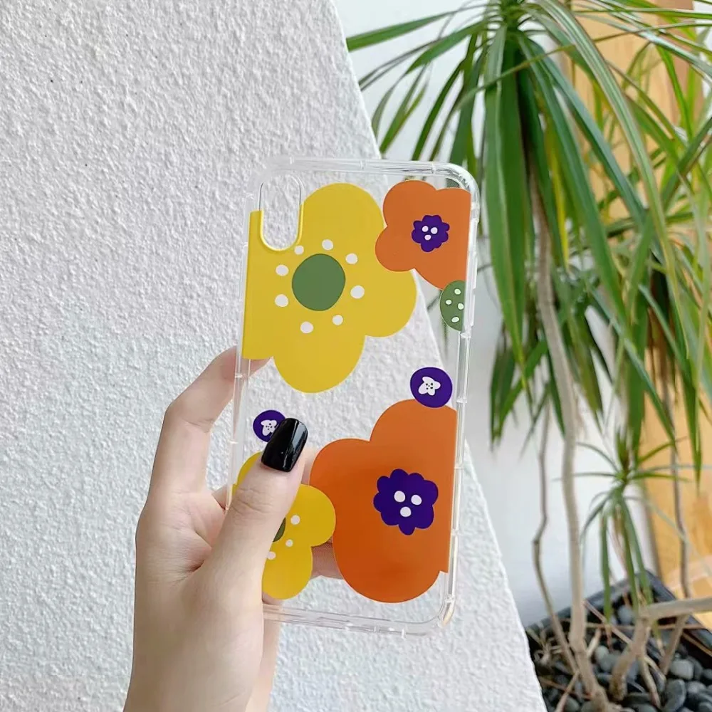ORYKSZ милые цветы чехол для телефона iphone XS Max XR X 6 S 7 8 плюс ультратонкий из ТПУ чехлы