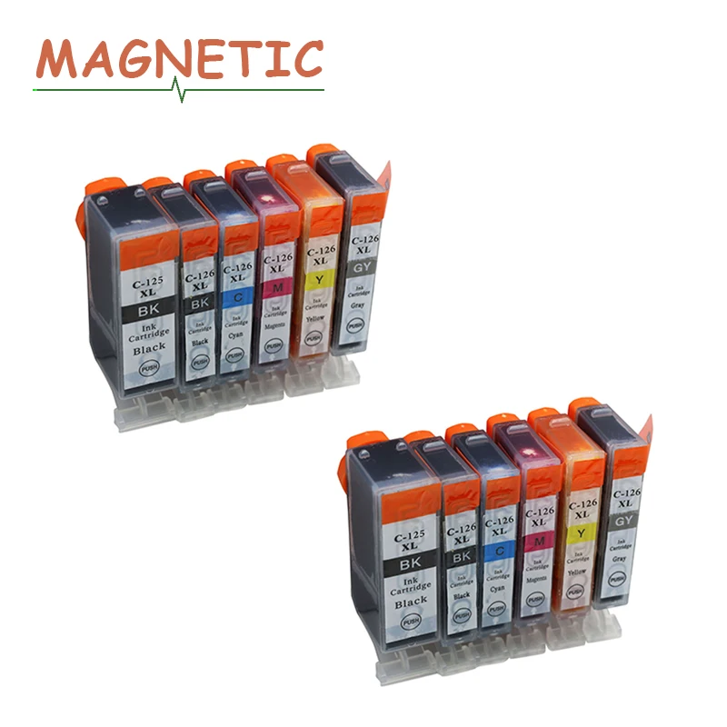 Чернильный картридж для Canon PIXMA IP4810 IP4910 IX6510 MG5210 MG5310 MG6110 MG6210 pgi 125 12 шт.|Чернильные
