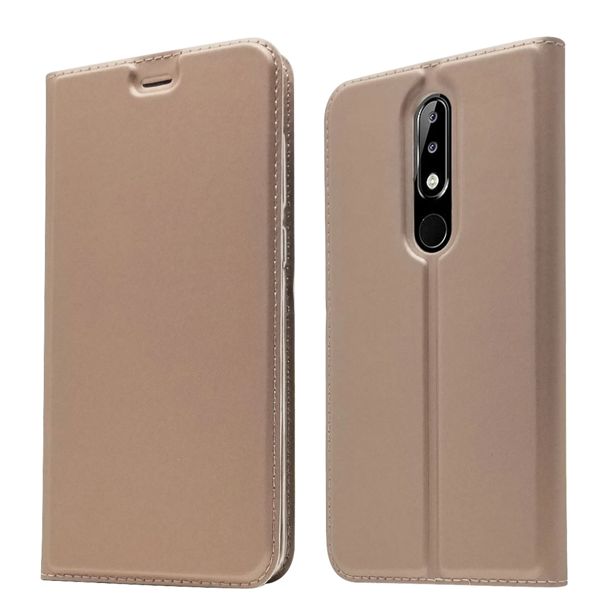 Роскошный деловой Магнитный кожаный чехол для Nokia 6 1 2018 TA-1068 TA-1050 TA-1043 TA-1045