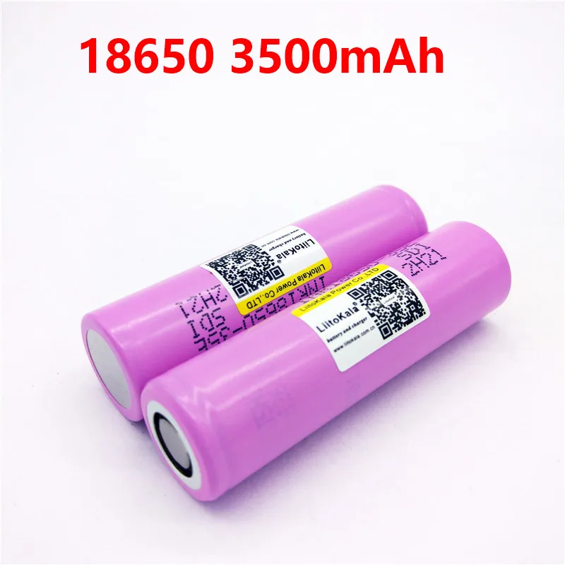 Liitokala для samsung 18650 3500 мАч 13A разряда INR18650 35E INR18650-35E Батарея li-ion 3 7 В аккумуляторная |