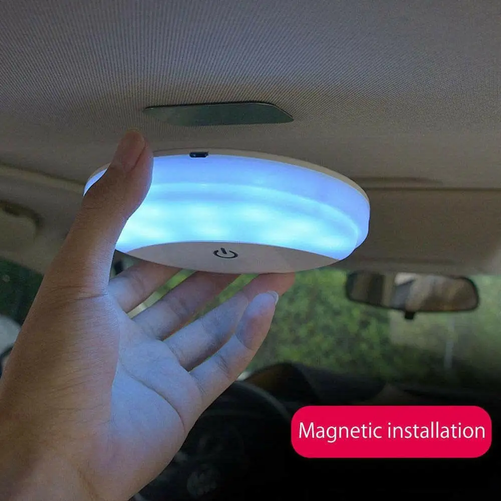 

Universal USB Charging Reading Light Ceiling Dome Toy Roof Lamp Car Led Magnet Car Front Rear Reading Lights Lamp