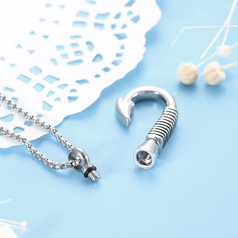 IJD8423 316L из нержавеющей стали рыболовный крючок подвеска медальон Ювелирное