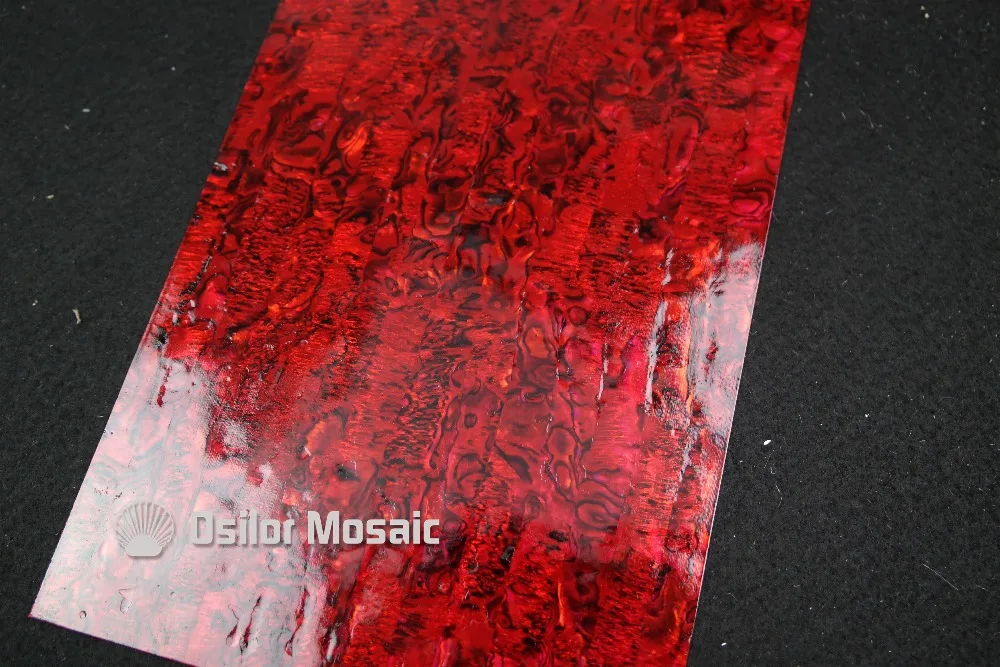 Крашеный ламинат перламутровой раковины ярко-красного цвета музыкальный