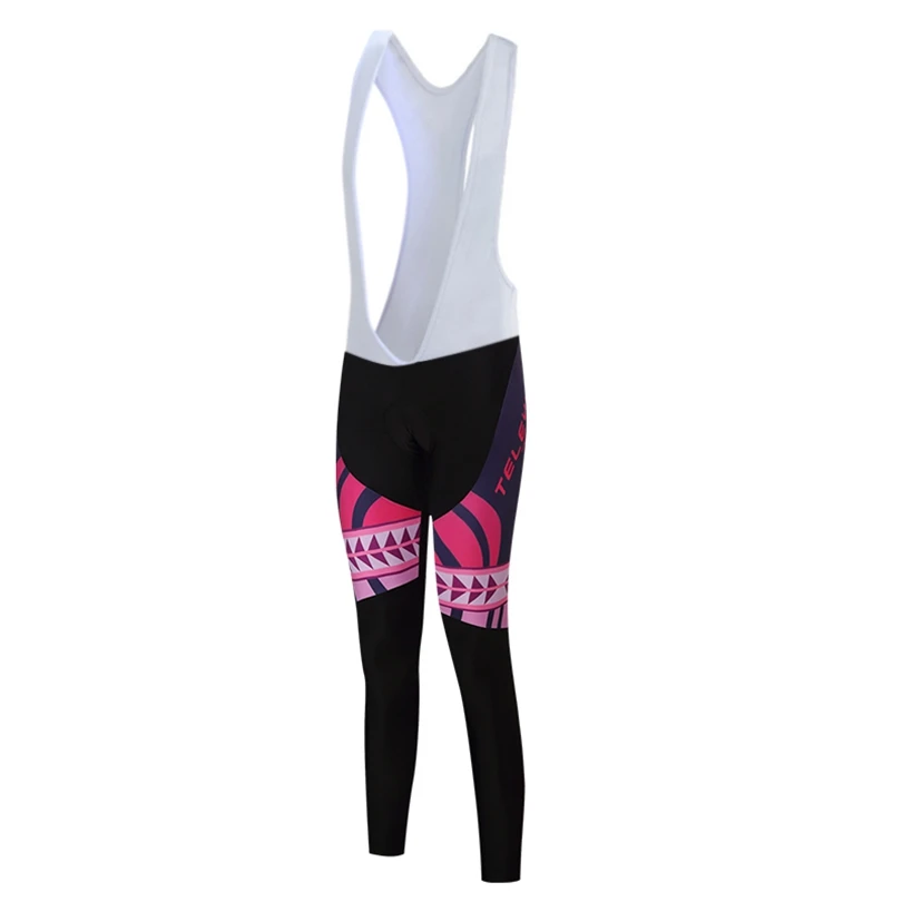 

TELEYI Team Pro Women's Long Sleeve Ropa Ciclismo Cycling Jersey Sets Breathable 3D Padded Bib Pants Bicycle Sportswear Cycling
